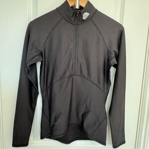 The North Black Long Sleeve Half Zip-Up Top, Womens Size Small
